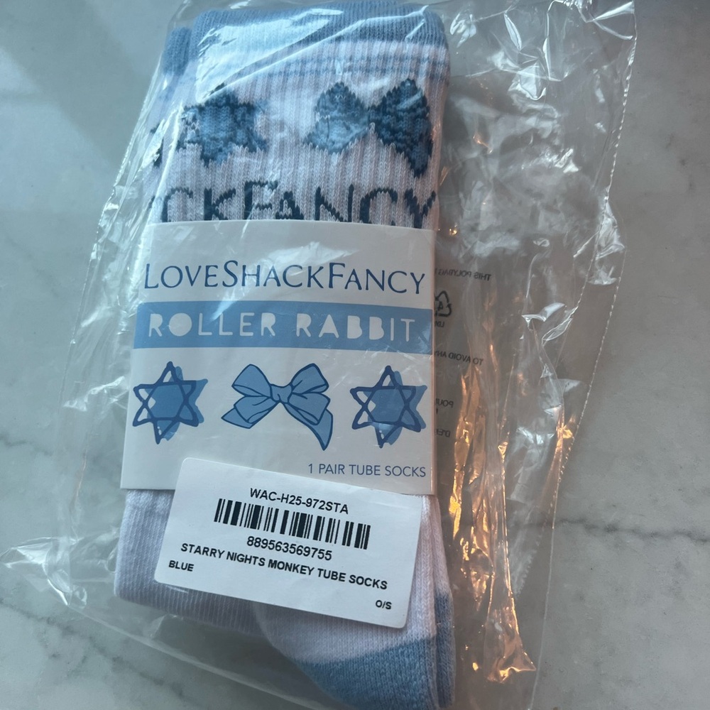 Roller Rabbit Starry Nights Blue Socks